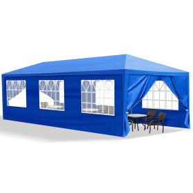 1 Set of 10'x30' Party Tent Canopy for Outdoor Weddings, Heavy-Duty Waterproof Event Shelter with Removable Sidewalls, Ideal for Parties, Booths