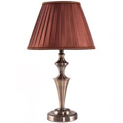 13" Antique Brass Bedroom LED Bulb Table Lamp