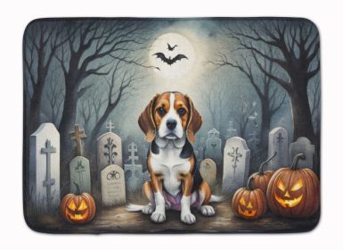 Beagle Spooky Halloween Memory Foam Kitchen Mat Machine Washable Anti-Fatigue Mat Cushion Comfort Bath Mat or Kitchen Rug