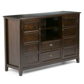 Burlington - Tall TV Media Stand - Mahogany Brown