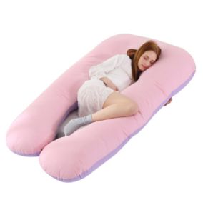 U-shape pillow (Option: 70x130cm-S21-Purple pink)