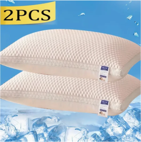 Cooling Breathable Tofu Pillows (Option: Pink-2PCS)