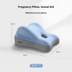 Hip Raised Multifunctional Bedside Sleep With Face Down Artifact Sofa Cushion (Option: Blue And Gray Color Matching-41x48x23cm)