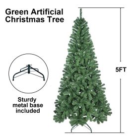 PVC Christmas Tree, Christmas Decorations (Option: 5ft)
