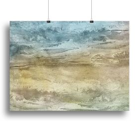 Blue and Grey Painting Canvas Print or Poster (Type: Standard Framed Canvas Print, size: Large (24" x 16"))