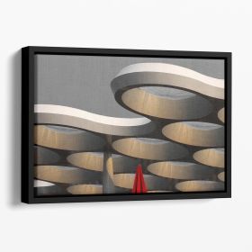 Butterfly Painting Floating Framed Canvas (Color: Black, size: 16" x 12" / 42cm x 30cm (approx))